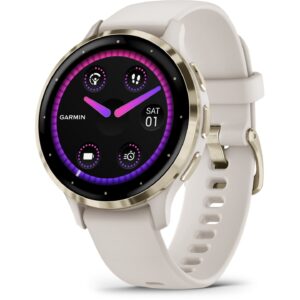 Garmin Venu 3S GPS Smartwatch - elfenbein/softgold