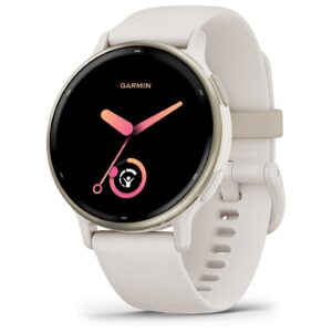 Garmin vivoactive 5 GPS Smartwatch - Elfenbein/Cremegold